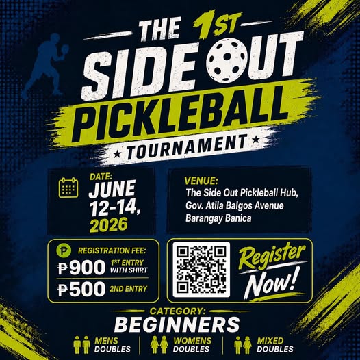 Official poster for the 1st Side Out Tournament, 2026-06-12 to 2026-06-14